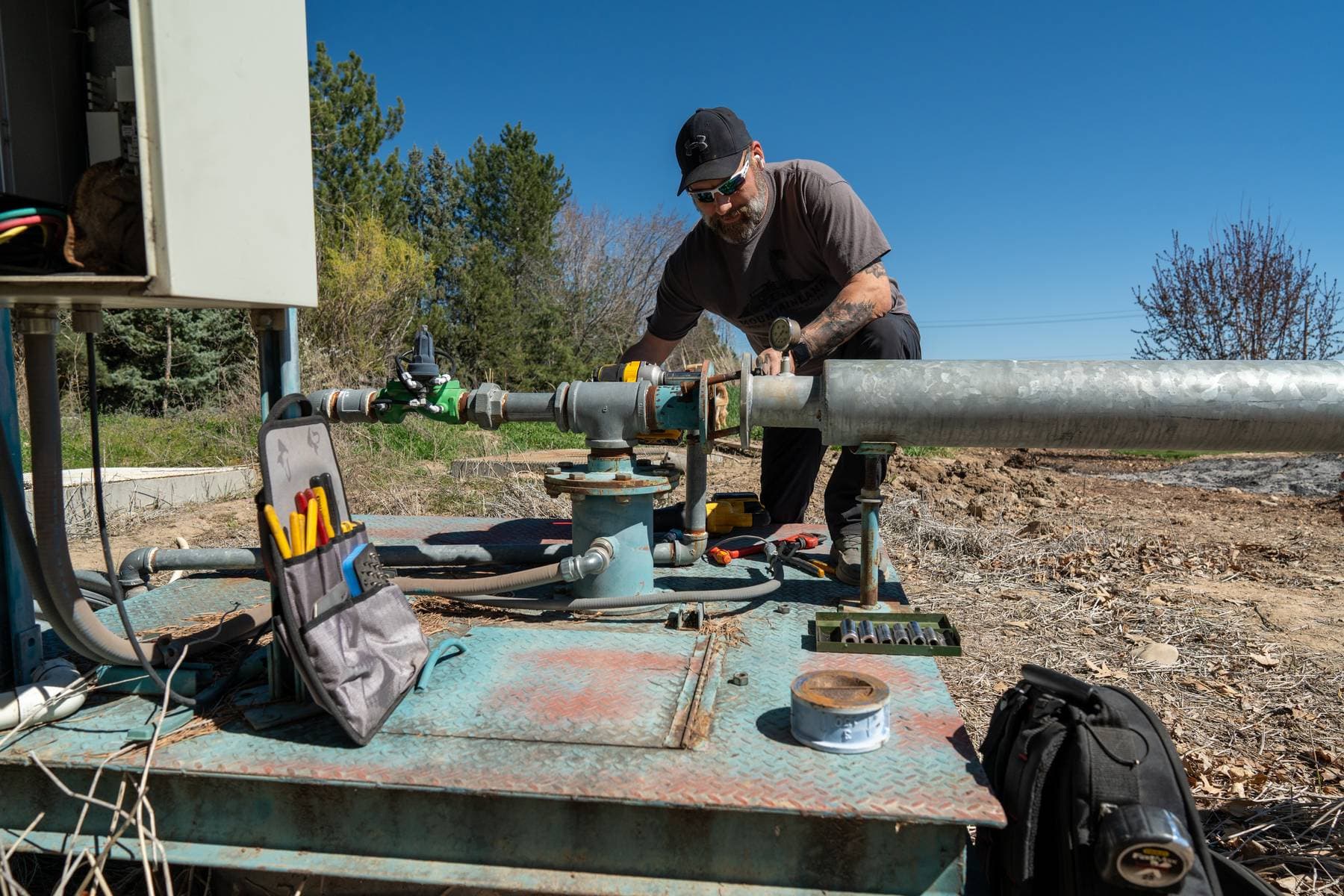 Allegiant Pump Solutions technician in the field